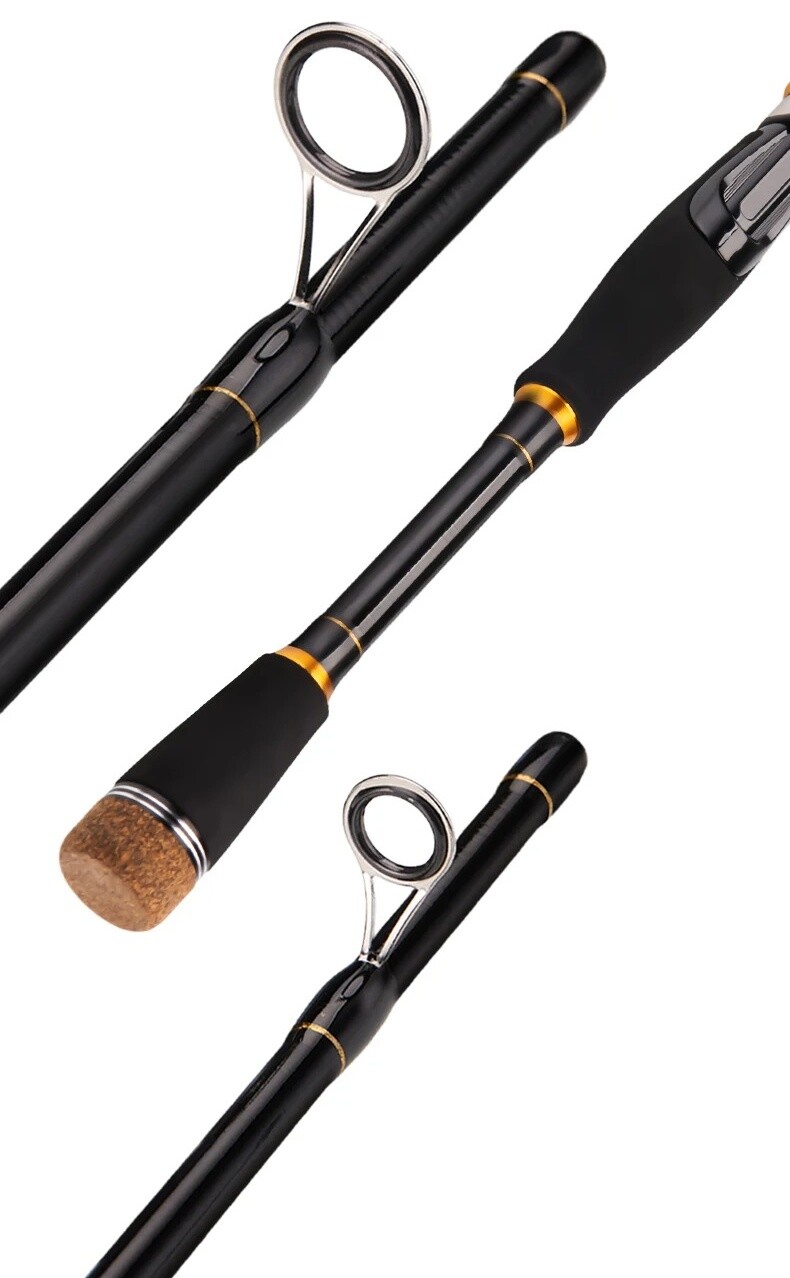 Fishing Rod Casting Spinning Travel Carbon Fiber Pole 4/5 Sections Fishing Rod