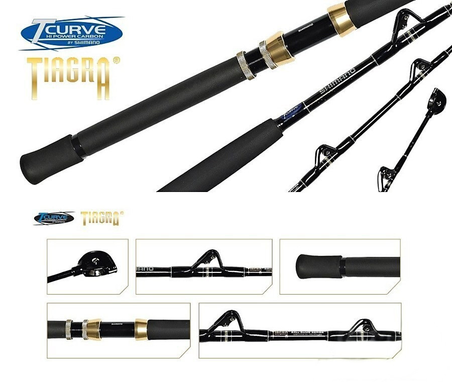 Shimano Fishing Rod TCurve Tiagra 37Kg Standup Bent Butt 5’4″ 2Pc