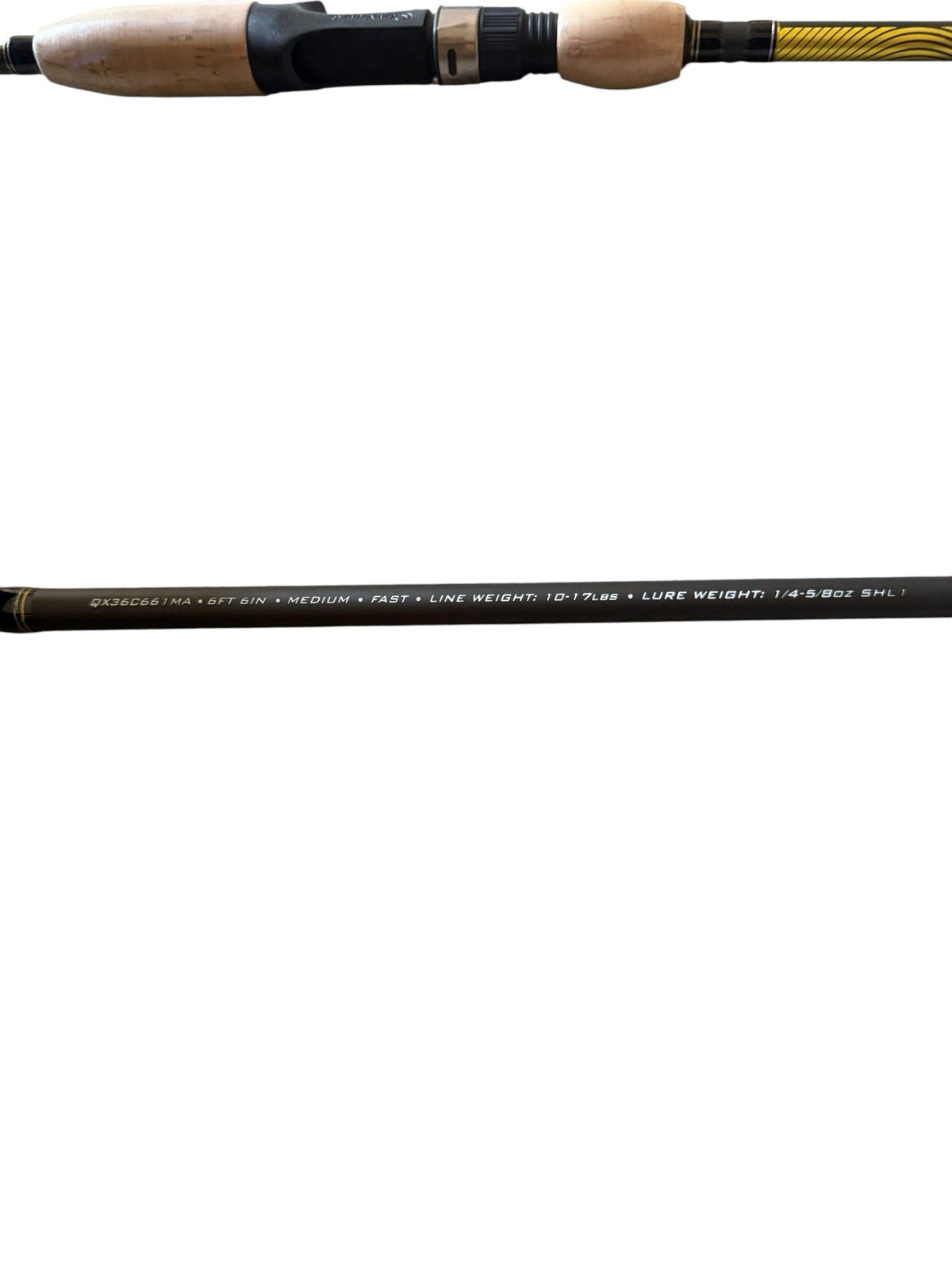 2 LOT Quantum QX36 Casting Rod IM7 Graphite Pole Cork Handle 6’6 QX36C661MA