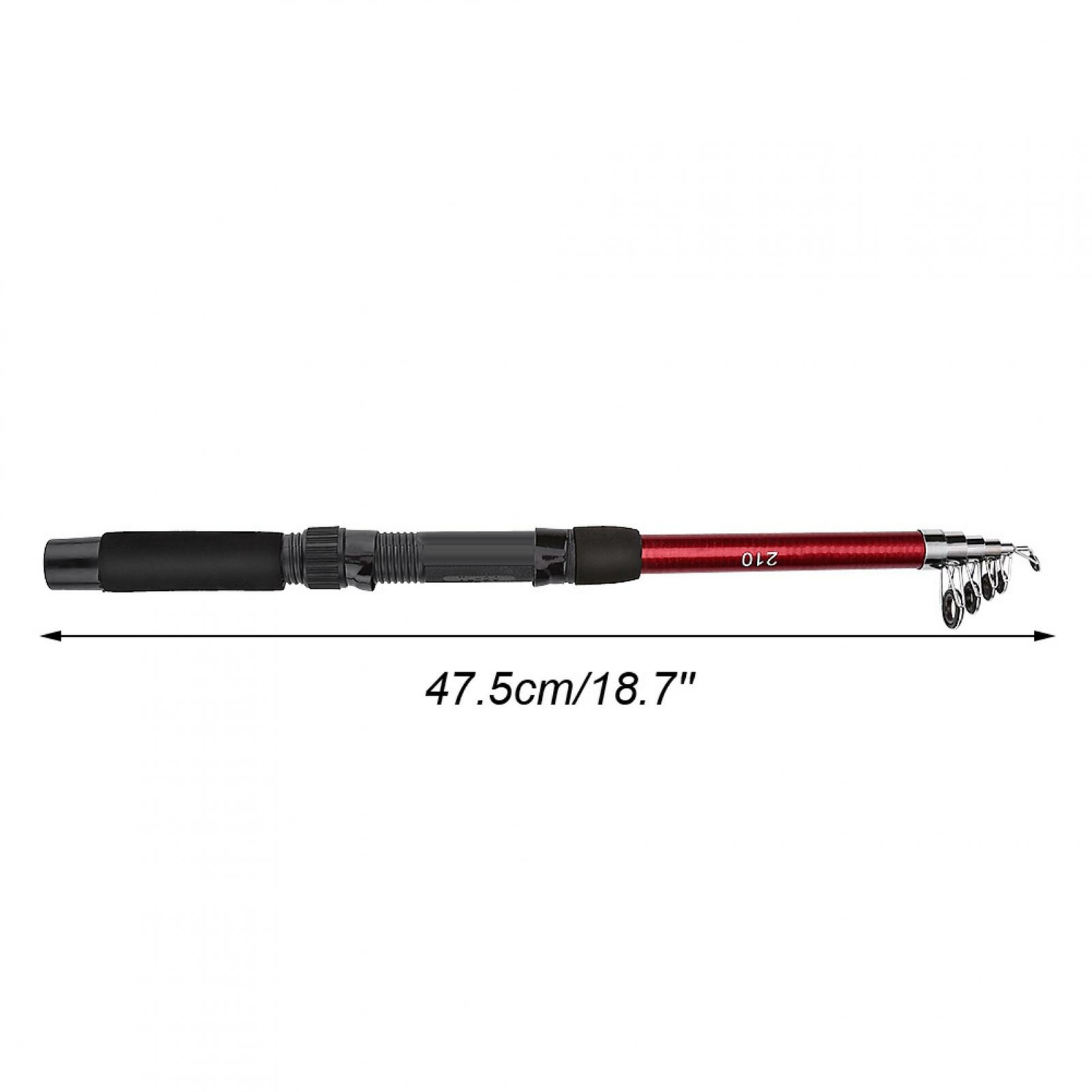 (2.1m)1Pc Telescopic Fishing Rod Portable Retractable Fishing Pole Rod