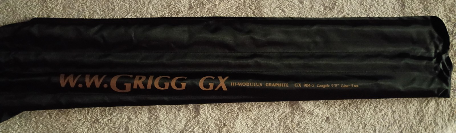 W.W Grigg GX Hi Modulus Graphite Fly Rod 9ft 5wt GX904-5 4 Piece Trout Fishing