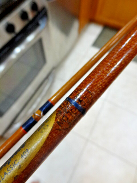 Vintage Garcia Conolon 8′ Live Fiber Classic 409 Fishing Glass Pole USA 1-Owner