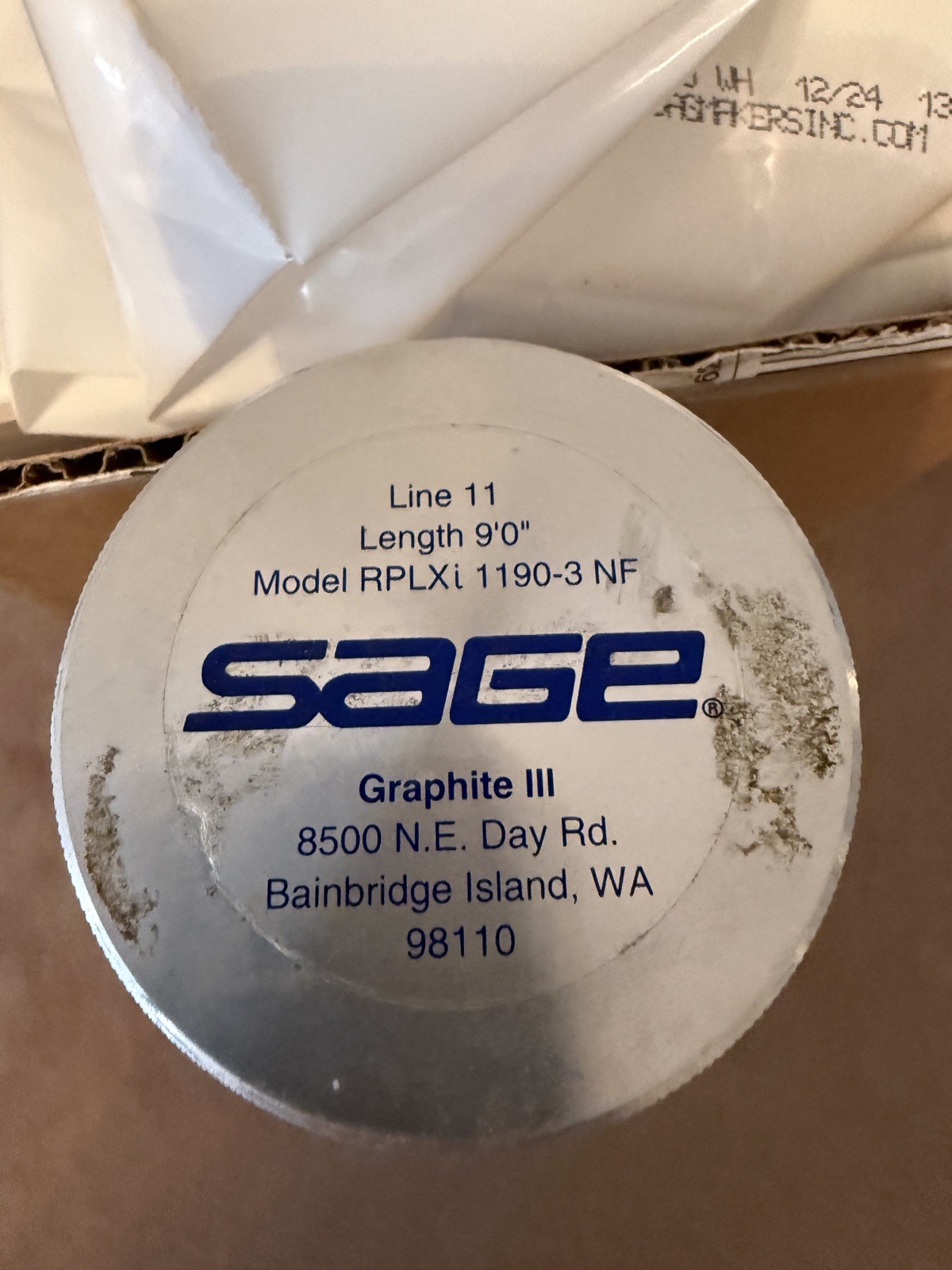 SAGE RPLXi 9′ 5 1/2oz (1190-3NF) 11 Weight Graphite Fly Rod (Used once)