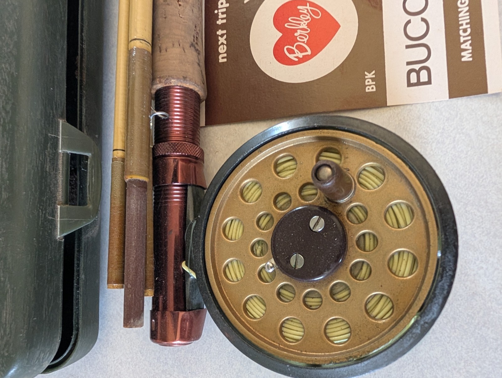 Vintage Berkley Buccaneer Fly Rod Travel Pack Fishing Rod & Reel. Model B6f-6’6″