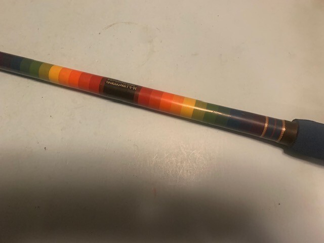 CUSTOM BUILT GRAPHITE COMPOSITE 7 FOOT 3 INCH 50 TO 100 POUND CLASS FISHING ROD