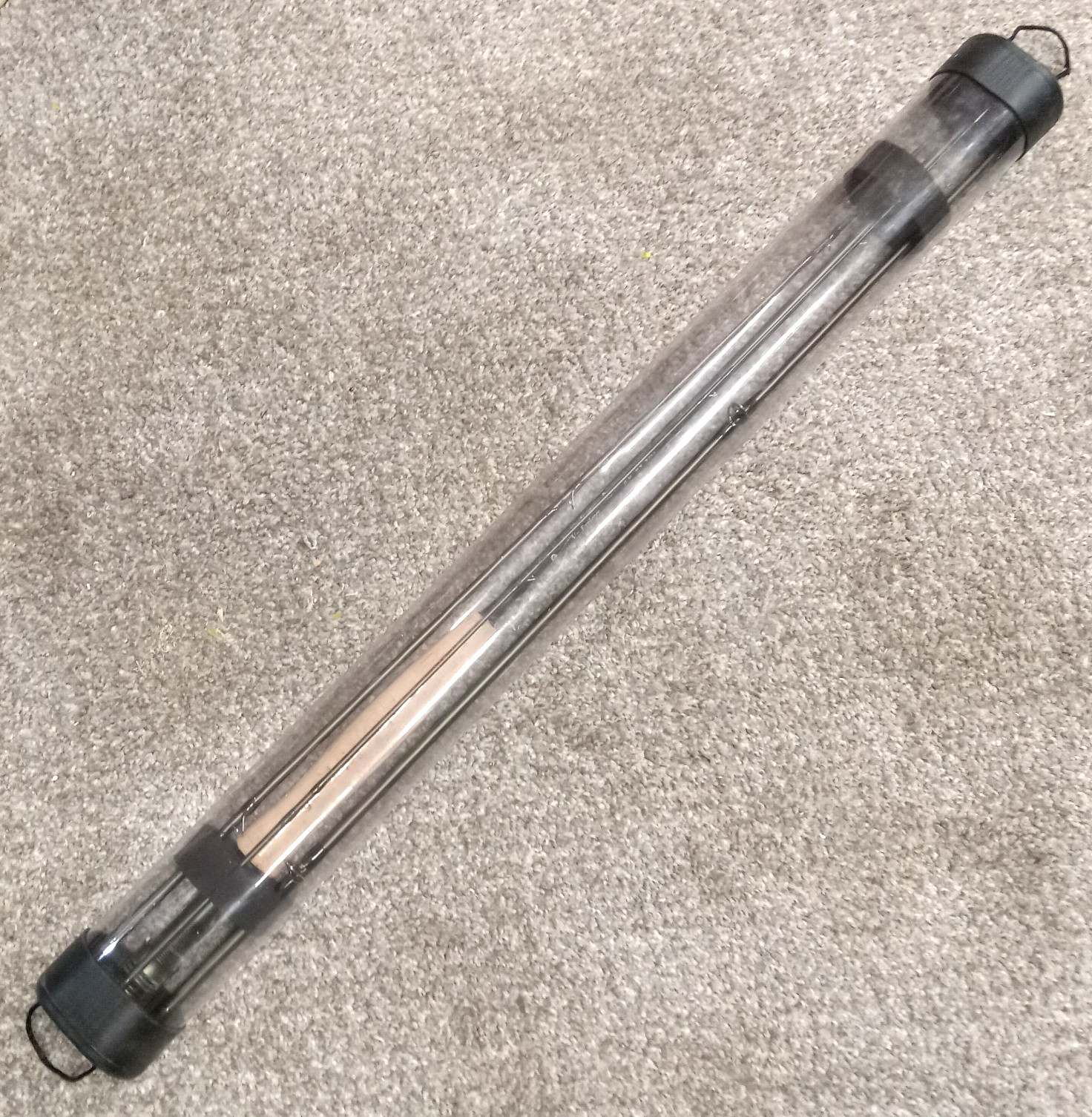 4 PIECE #4 V-EXPLORER 8′-6″ FLY ROD UN-USED IN TUBE