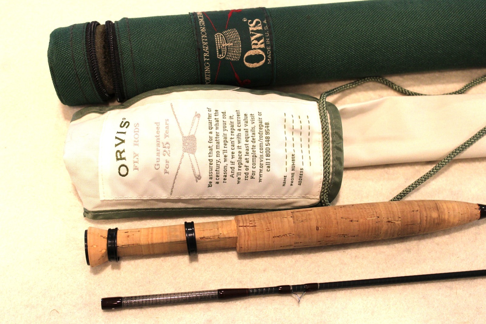 ORVIS “SUPERFINE” GRAPHITE ROD 7’9”, 2wt LINE