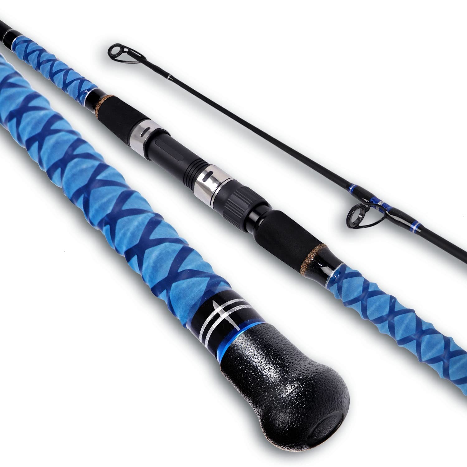 Carbon Travel Surf Spinning Fishing Rod – 2/3/4 Piece, 9′-15′ Lengths, Lightweig