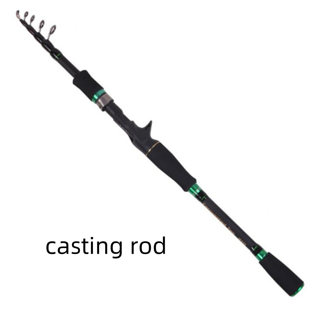 1.8m-2.7m Telescopic Fishing Rods Carbon Fiber Ultralight Spinning Casting Rods