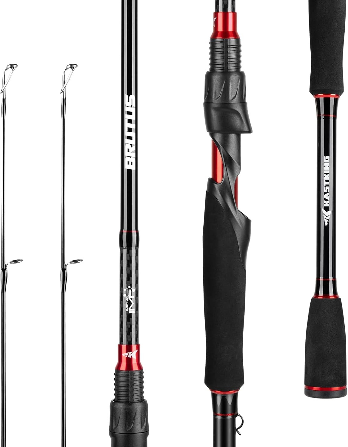Brutus Spinning Rods & Casting Fishing Rods IM6 Graphite Blanks 2-Piece Rods