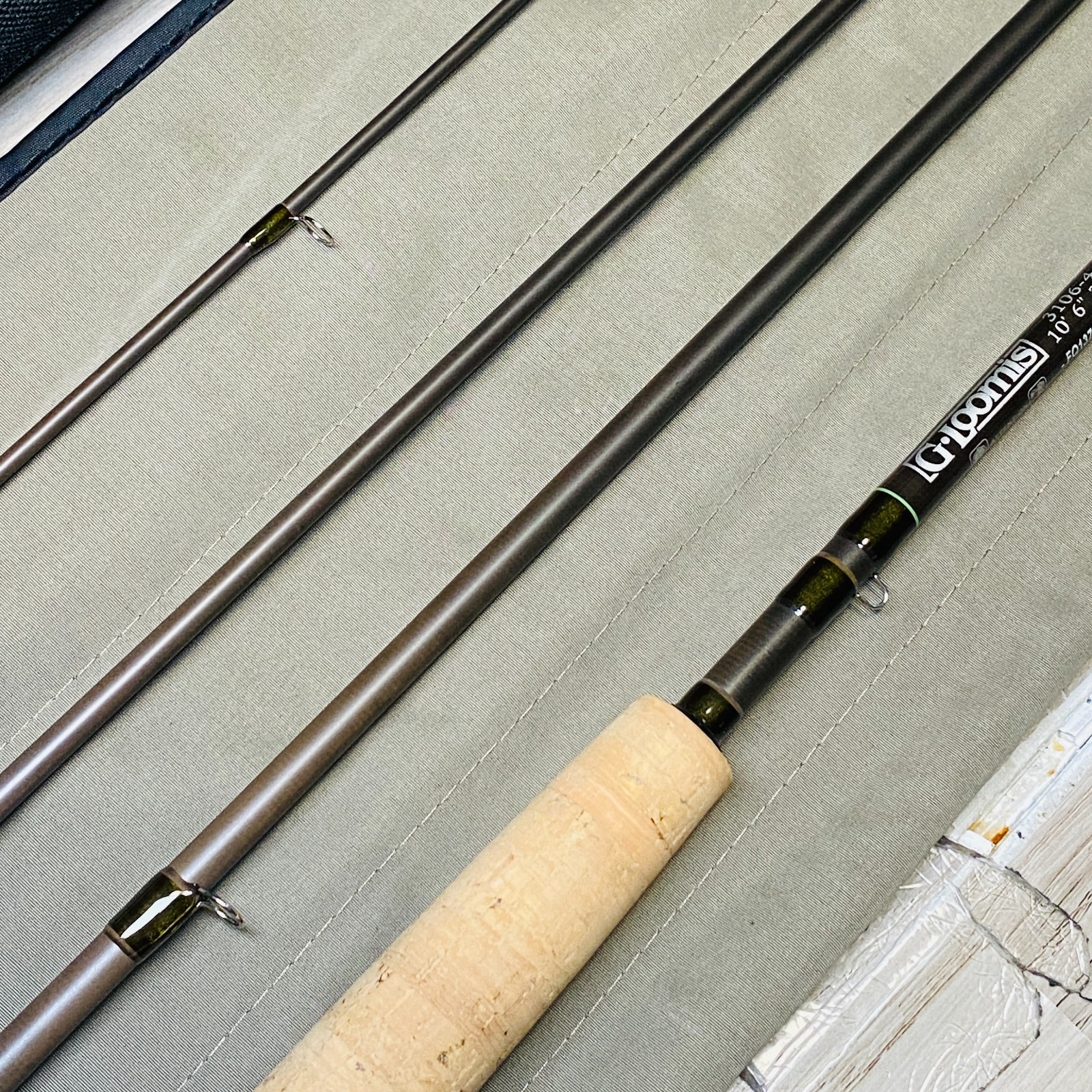[Beautiful] G. Loomis IMX-PRO E 3106-4 10’6″ 3wt Fly Rod w/tube case