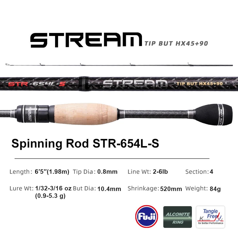 PURELURE STREAM Soft Bait Travel Rod Ultralight 1.98M 2.01M Partner Pike Bass Tr