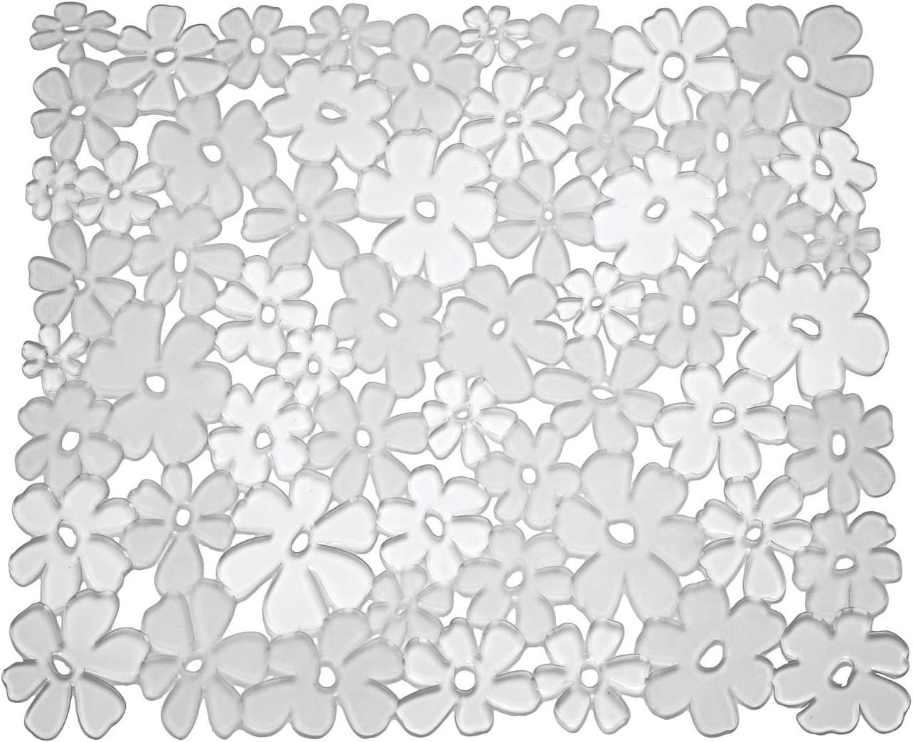 Blumz Floral BPA-Free Flexible PVC Plastic Large Sink Protector Mat 16″