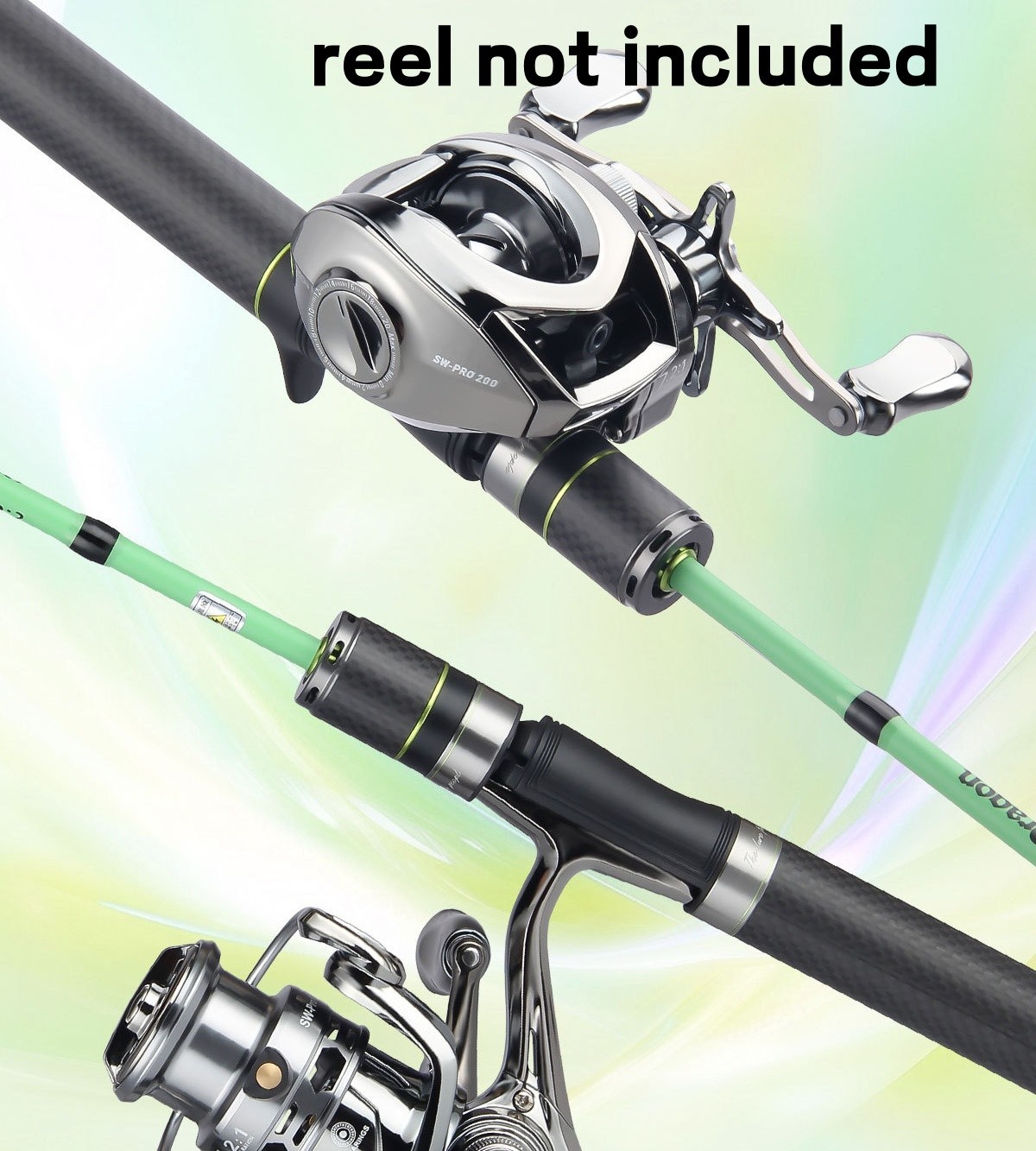 Fishing Rods Spinning Carbon Fiber Ultra Light Casting Portable Rod Travel Pole