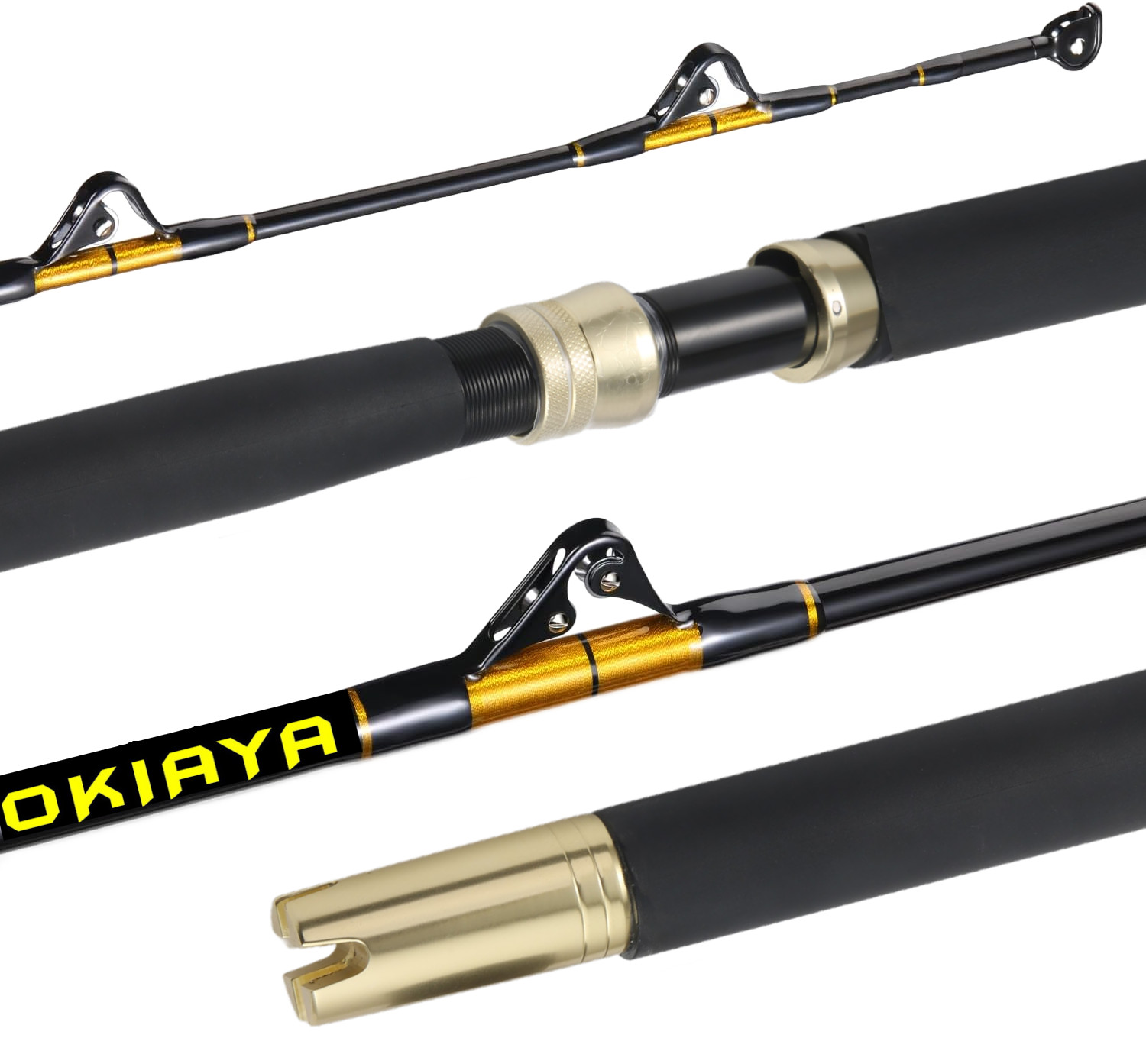 OKIAYA COMPOSIT 30-50LB “The Slayer” Saltwater Big Game Roller Rod