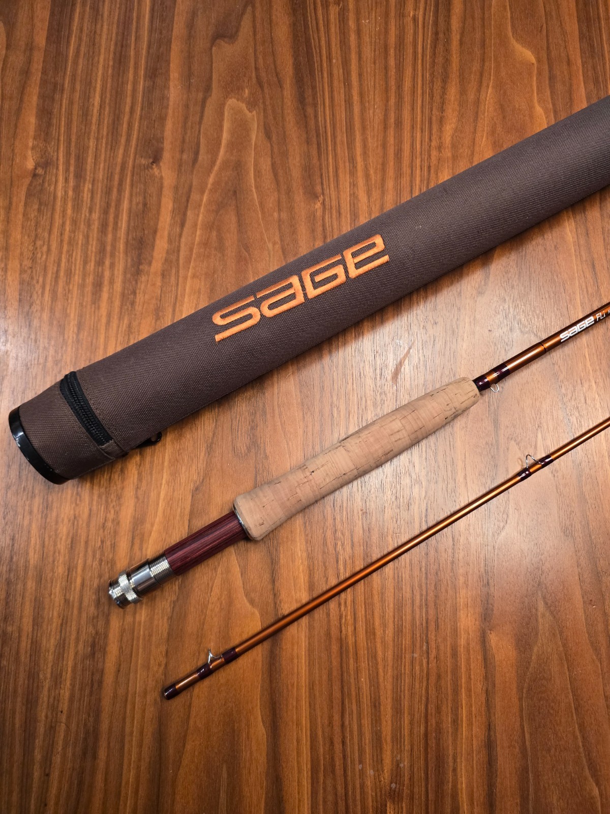 Sage FLi Model 586 Fly Fishing Rod – 8’6” – 5wt 2 piece – 3 7/17 ounces w/ Tube