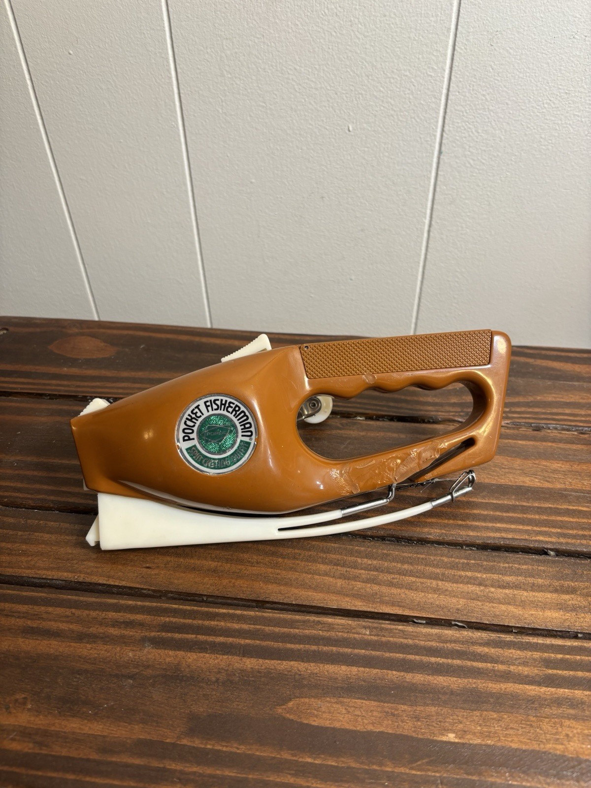 Vintage 1970s Popeil Pocket Fisherman by Ronco Folding Rod & Reel Compact Outfit