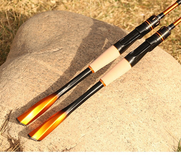Trout Fishing Rod Carbon Fiber Spinning/casting Rod Fishing Pole 2 Sections Fast