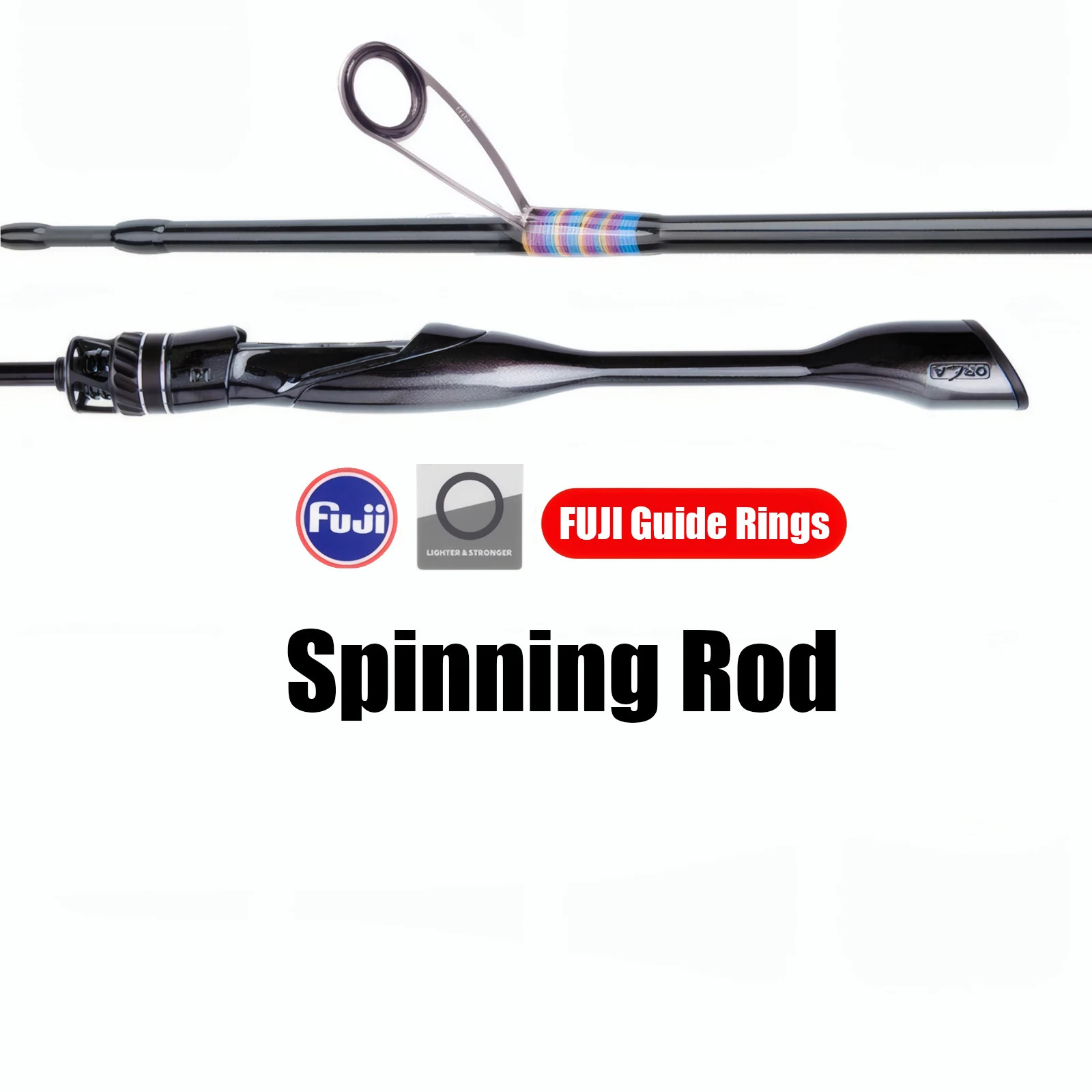 30T Carbon Fiber Lure Fishing Rod 2-Piece UL/L Fast Action Trout Carp Pole