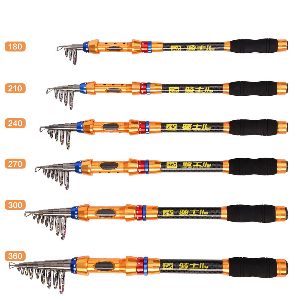 Fishing Rod Carbon Fiber 1.8M 2.1M 2.4M 2.7M 3.0M 3.6M Telescopic Fishing Rods