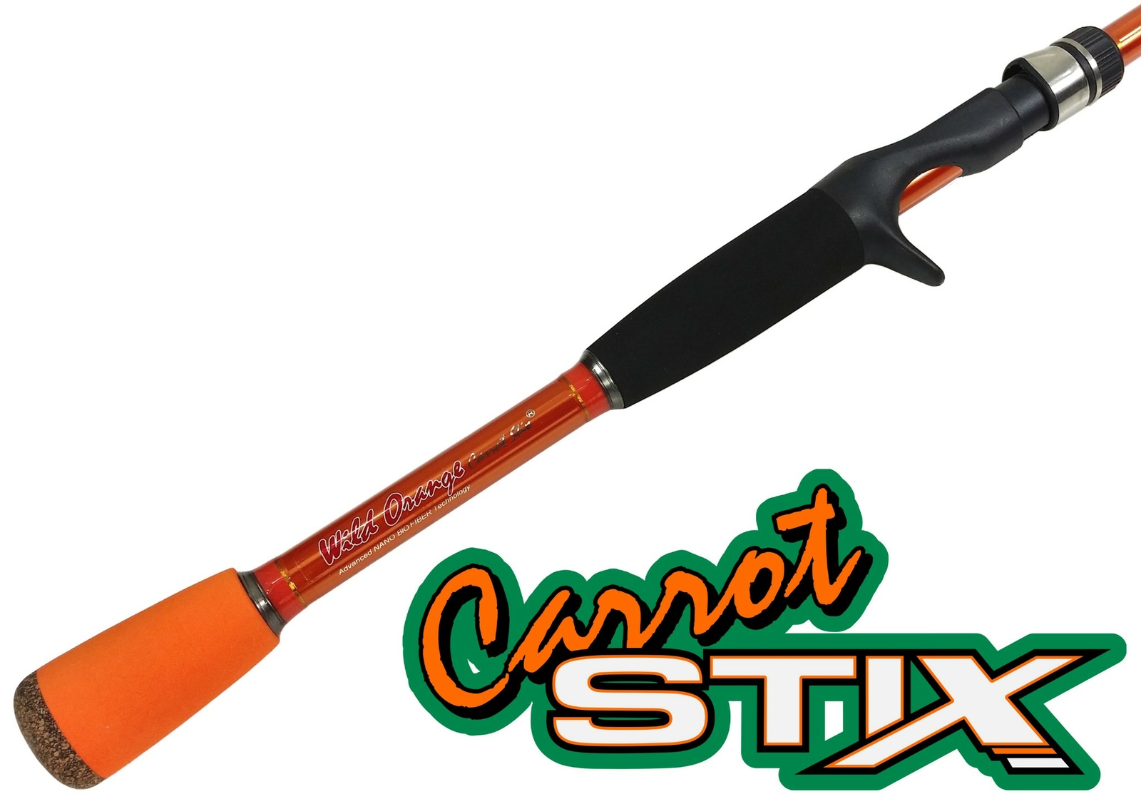 Carrot Stix CASTING 7′ MEDIUM HEAVY WILD ORANGE Bass Fishing Rod C2WX701MH-F-C