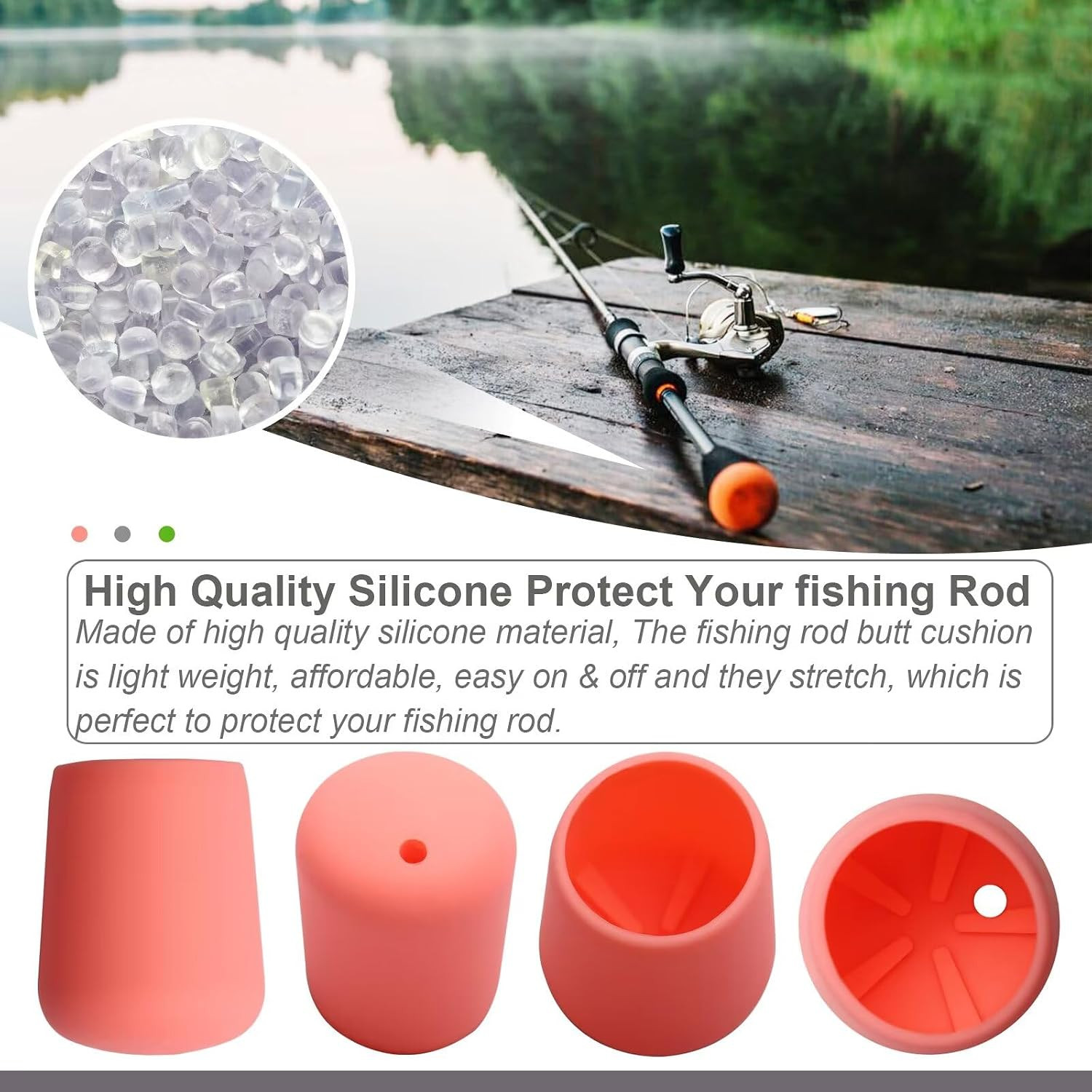 Fishing Rod Butt Cushion Fishing Rod Seat Cushions Fishing Rod Protector Fishing