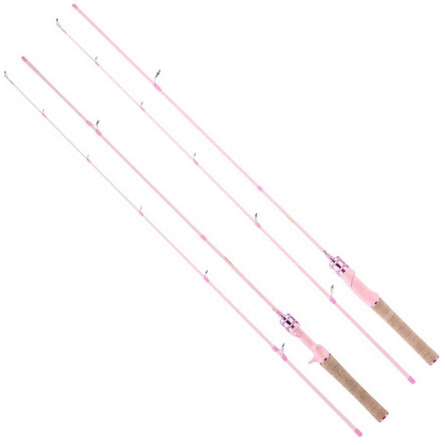 1.5m 1.68M Fishing Rods Carbon Fiber Rod Spinning Casting Fishing Pole Lure 2-7g