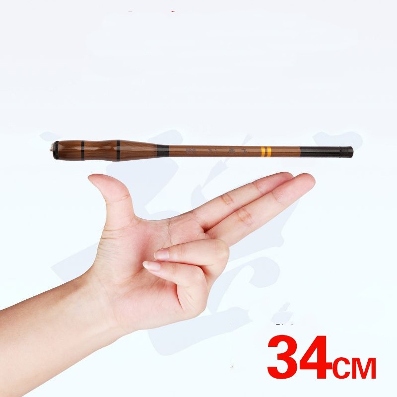 Ultra-short lightweight hard-action fishing rod for stream fishing fishing gear