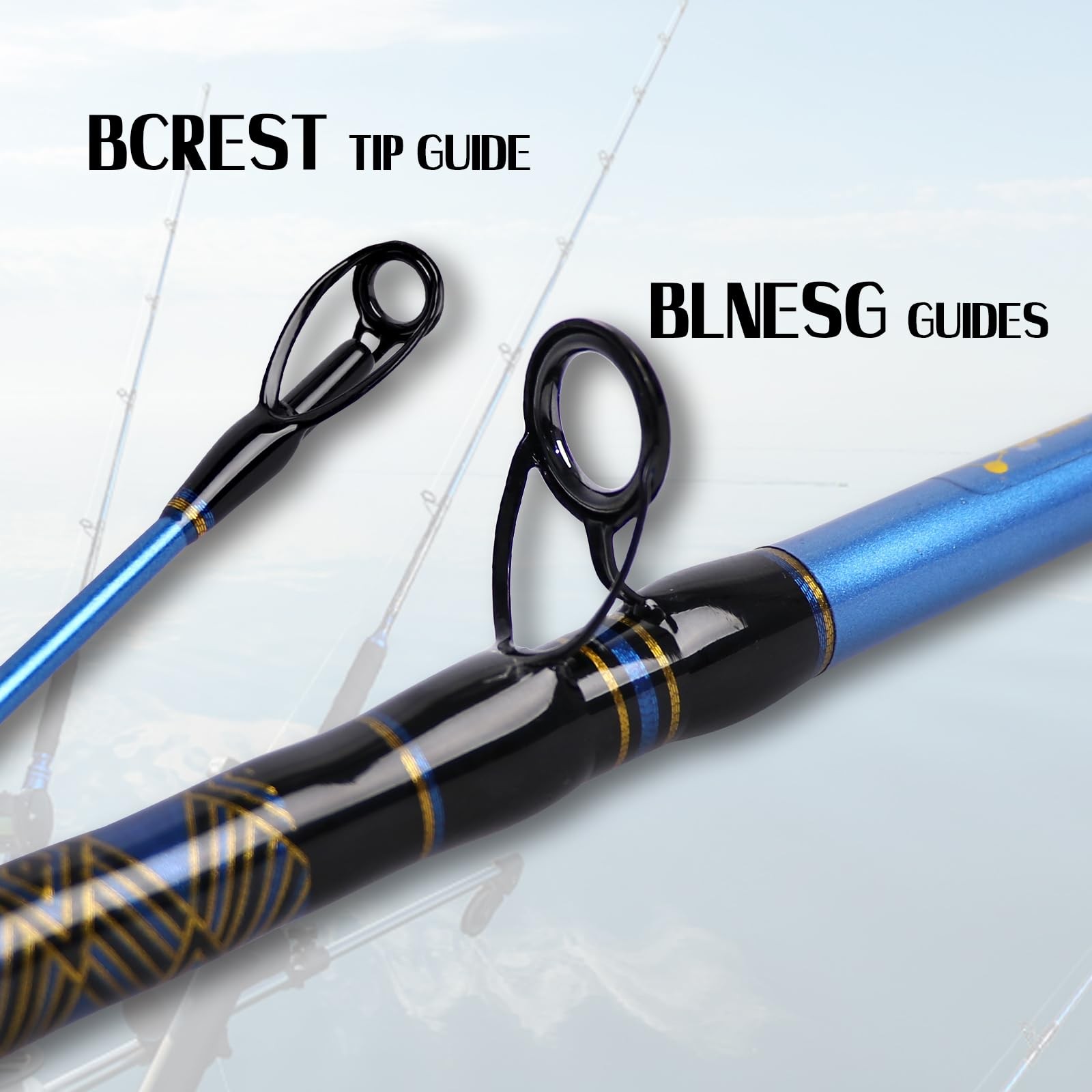 Saltwater Graphite Jig Jigging Spinning Fishing Rod Deep Sea Jig Pole
