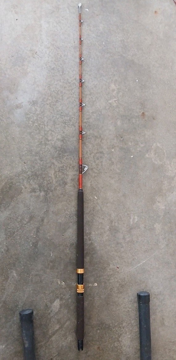 CALSTAR 5′ 11″ 30-80 LB CUSTOM CONVENTIONAL FISHING ROD MINT!