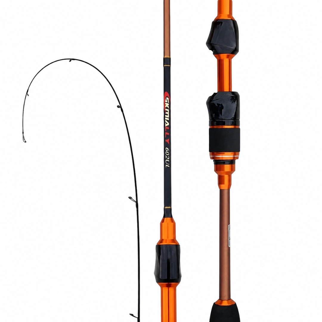 6 Feet Ultralight Fishing Rod Spinning 2 Section Spinning Rod 1-6g Weight
