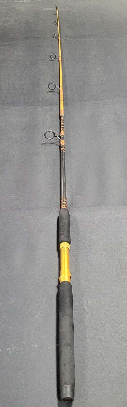 Custom Built Handmade Trolling Fishing Rod, 7 Guides, 7 ft., Foam Split Grip, EX
