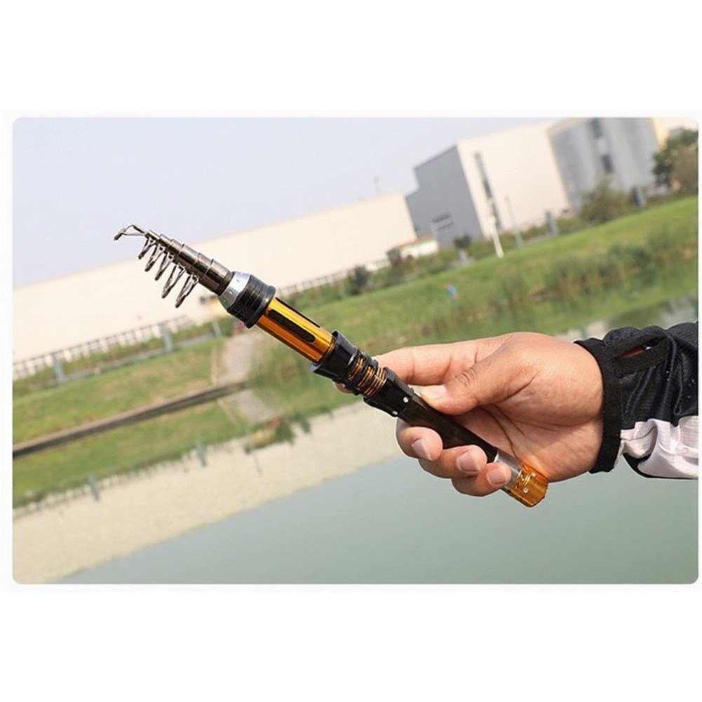 Carbon Fiber Telescopic Fishing Rod 1. 1.5m 1.8m 2.1m 2.4m 2.7m 3.0m 3.6m