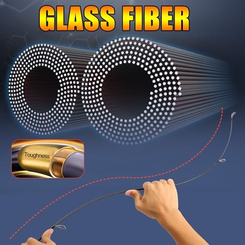 Spinning & Casting Rods, Strong Carbon&Glass Composite Fishing Rod with