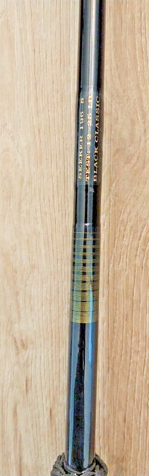 NEW CUSTOM WRAPPED -8 FT -SEEKER 196-8 CONVENTIONAL SALWATER ROD, CORK HANDLE