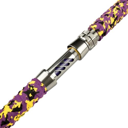 Catfish Fishing Rods – 7’6″ One-Piece Glow with Black Light Albatross Purple