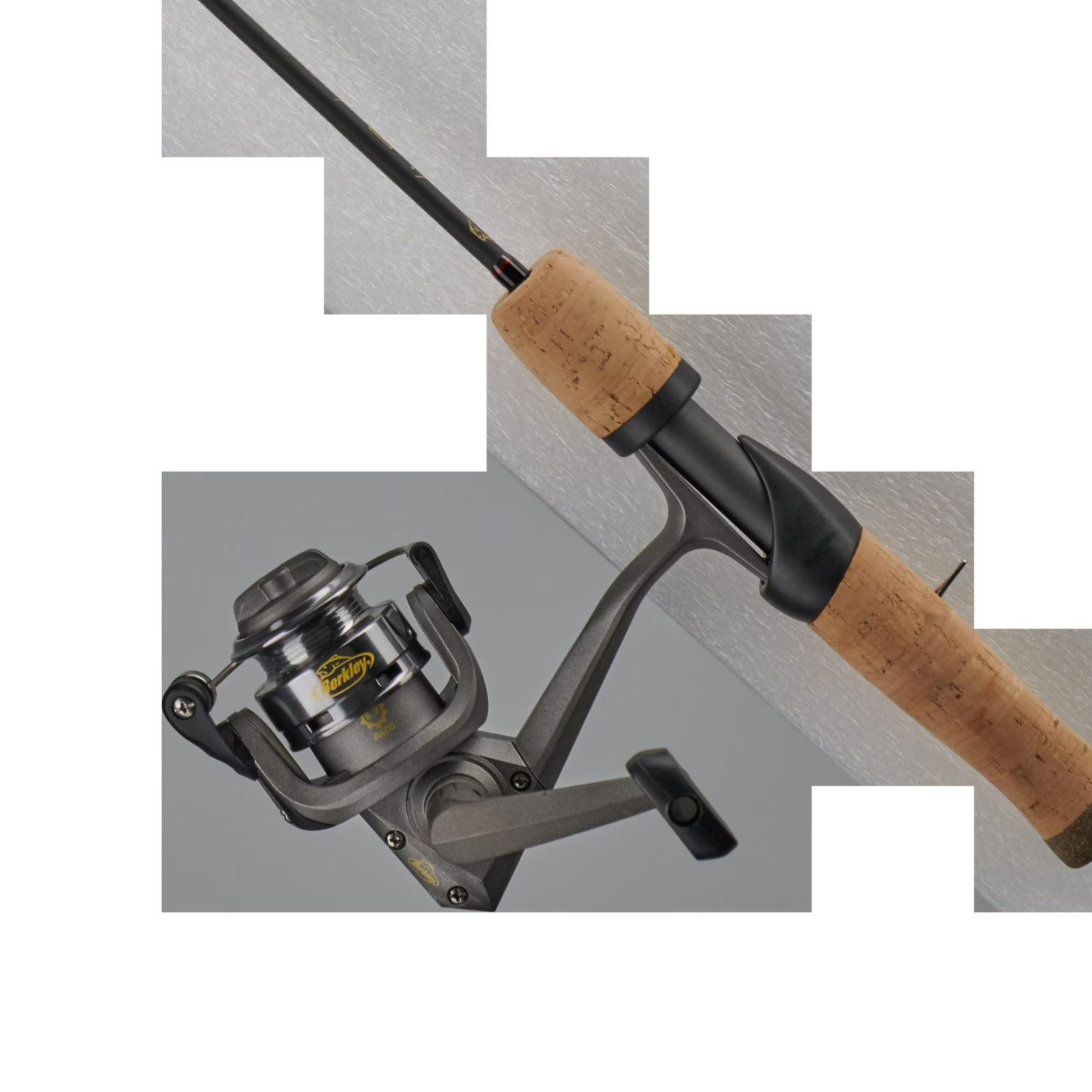 Berkley Lightning Rod Ice Spinning Fishing Combo, 32″ Medium Heavy Rod, 500 Size