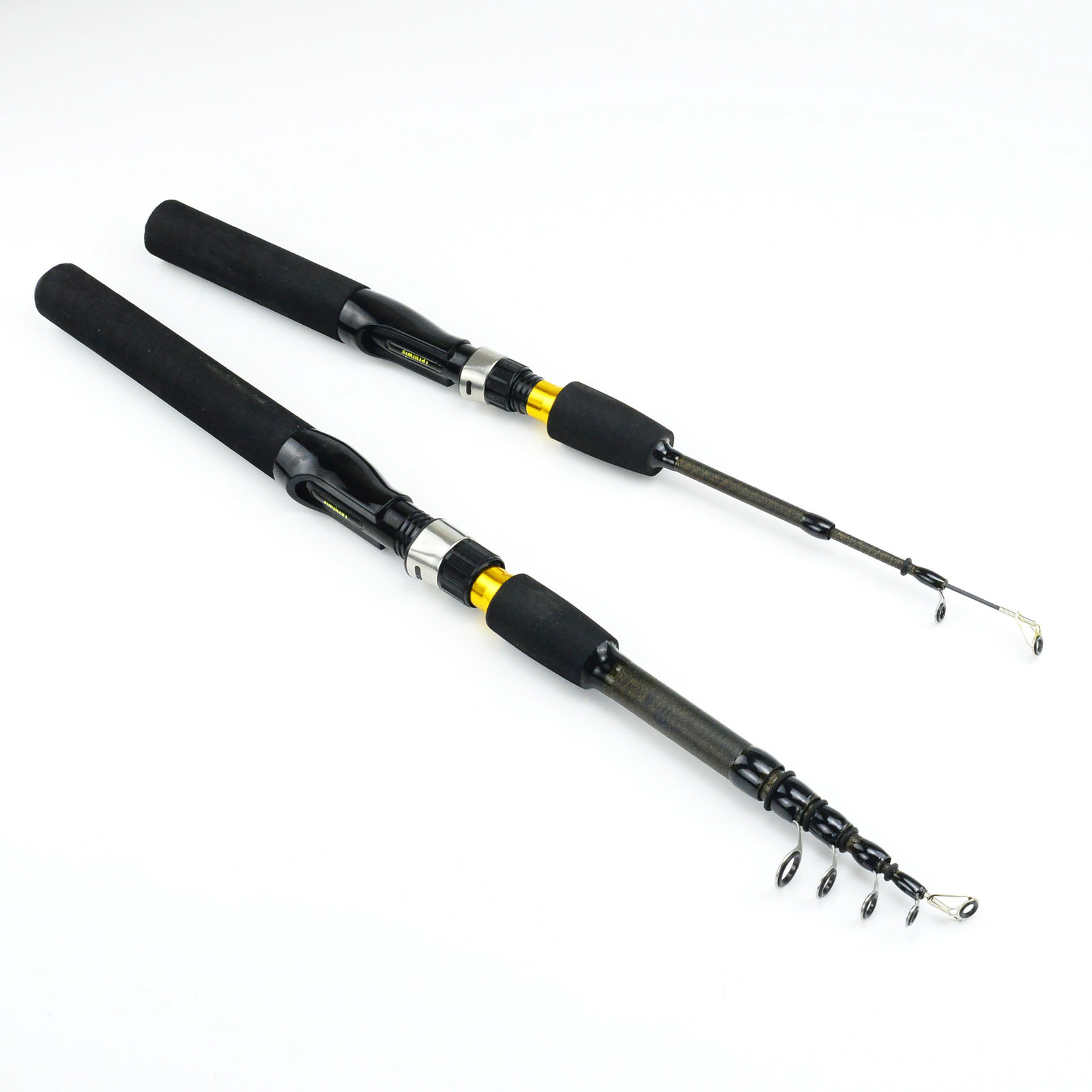 1Pcs 90-210 cm ultra-short telescopic carbon ice fishing rod for sea fishing