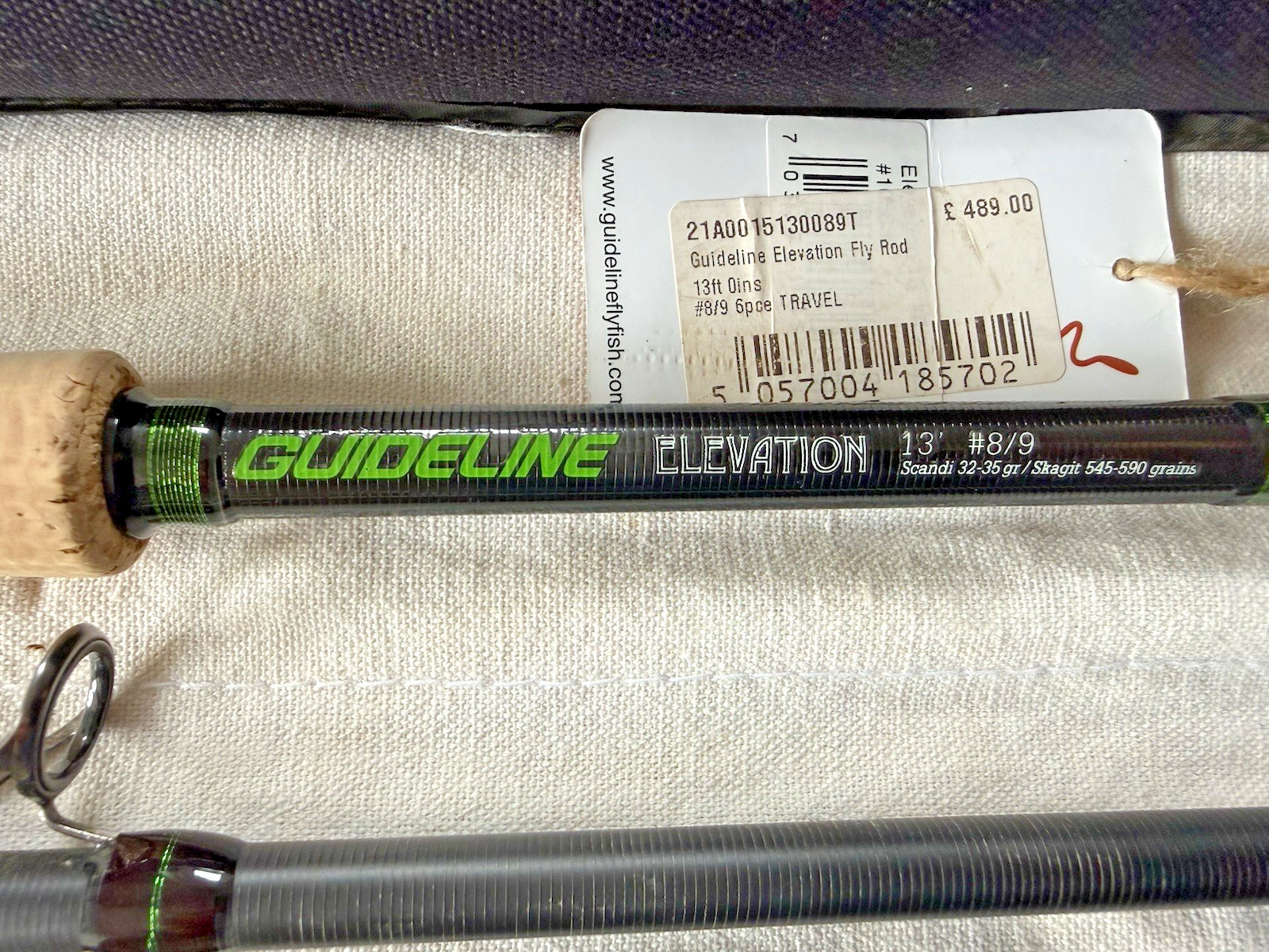 Guideline Elevation 13 Foot #8/9 6 Piece Travel Salmon Fly Rod with Bag & Tube