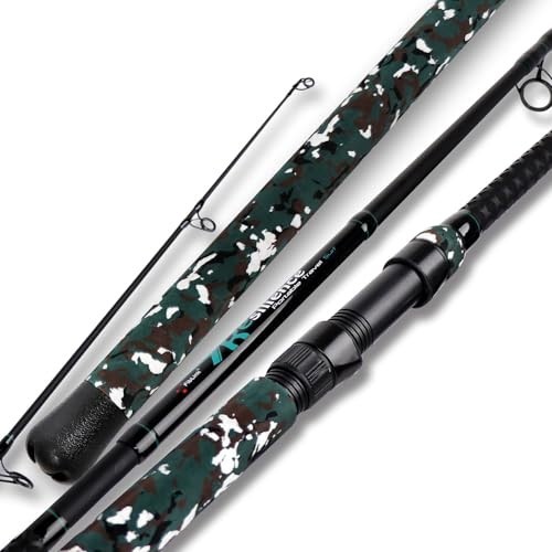 4-Piece Portable Surf Spinning Fishing Rod – Lightweight Carbon Fiber, Travel-Fr
