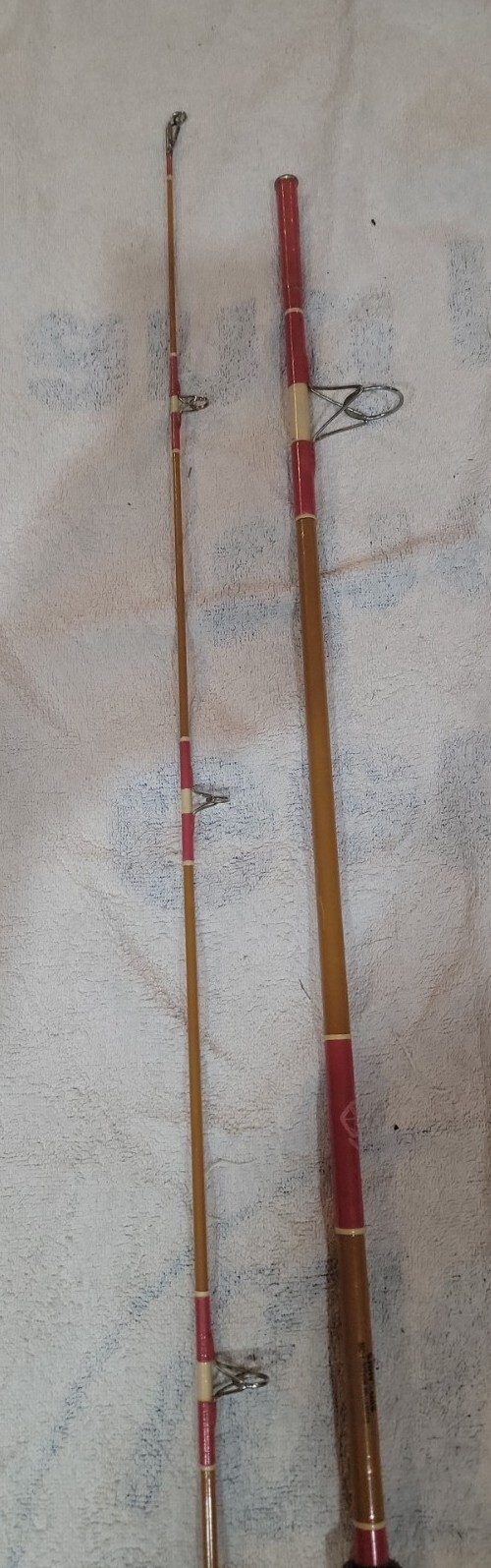 Custom Built Uslan Fishing Reel Pole. Model # 2844. 7 ft.