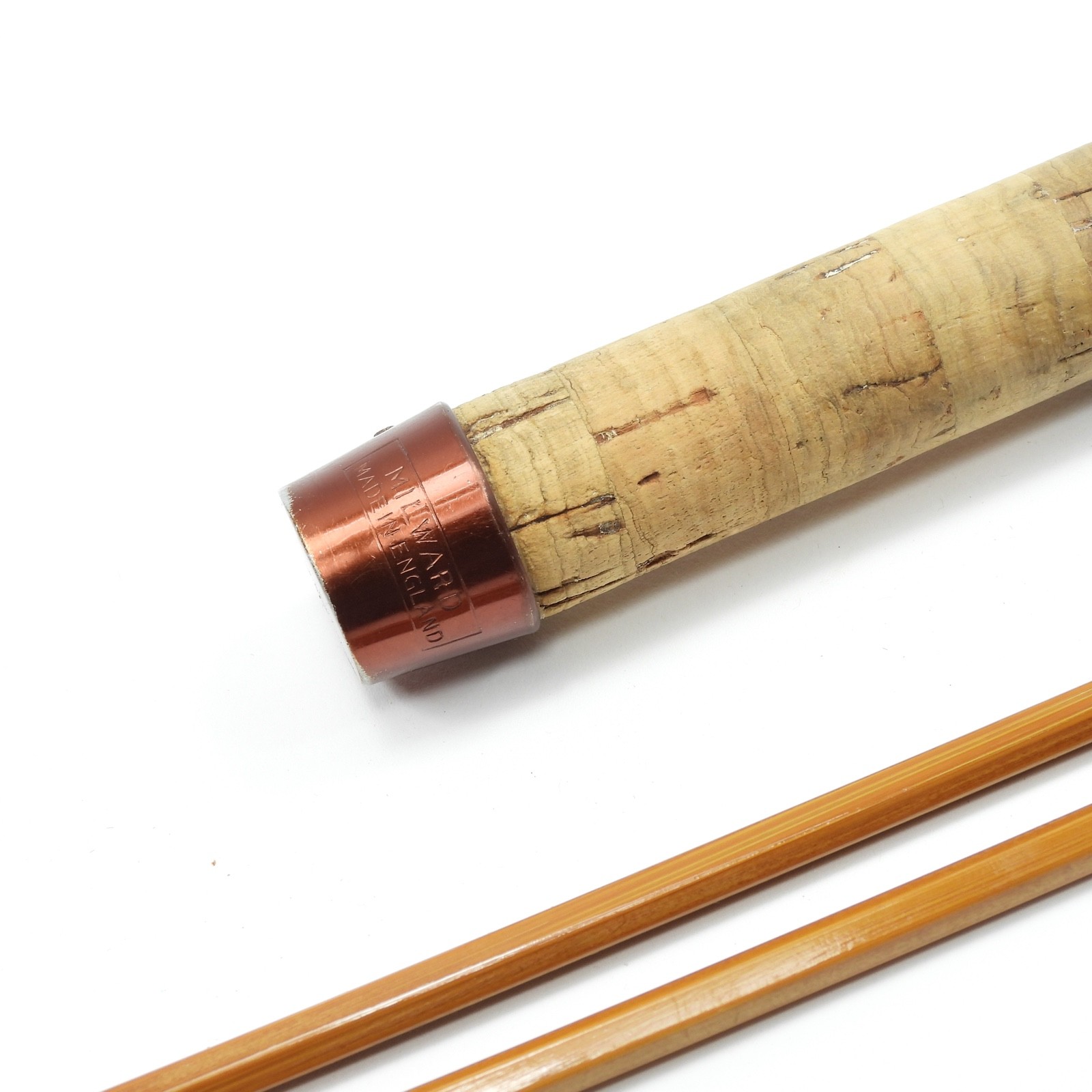 Milwards “Troutmaster” Bamboo Fly Rod. 8’ 10”. 6-7wt. W/ Tube & Sock. England.