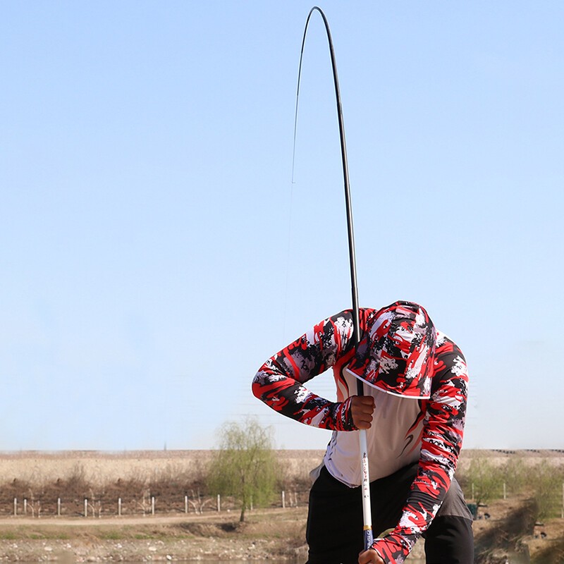 1.5M-5.4M Mini Spinning Fishing Rod Telescopic Carbon Fiber Fishing Pole