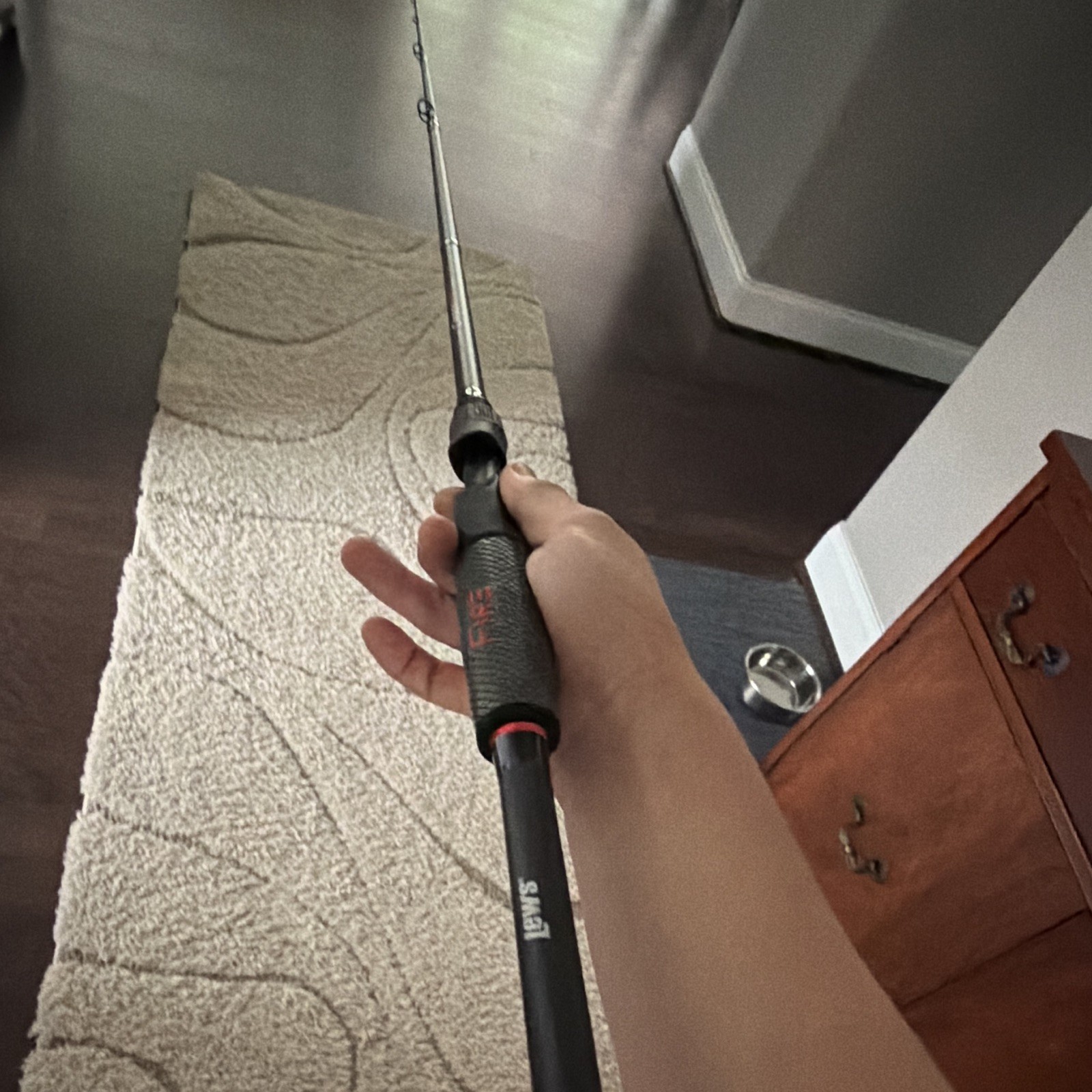 Lew’s Carbon fire CF278HC 7’3. Heavy Fast Carbon Fiber Casting Rod 1pc