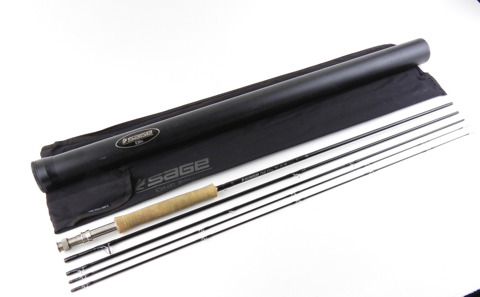 Sage One “Elite” 590-4 Fly Fishing Rod. 9’ 5wt. Two-Tips. W/ Tube & Sock.