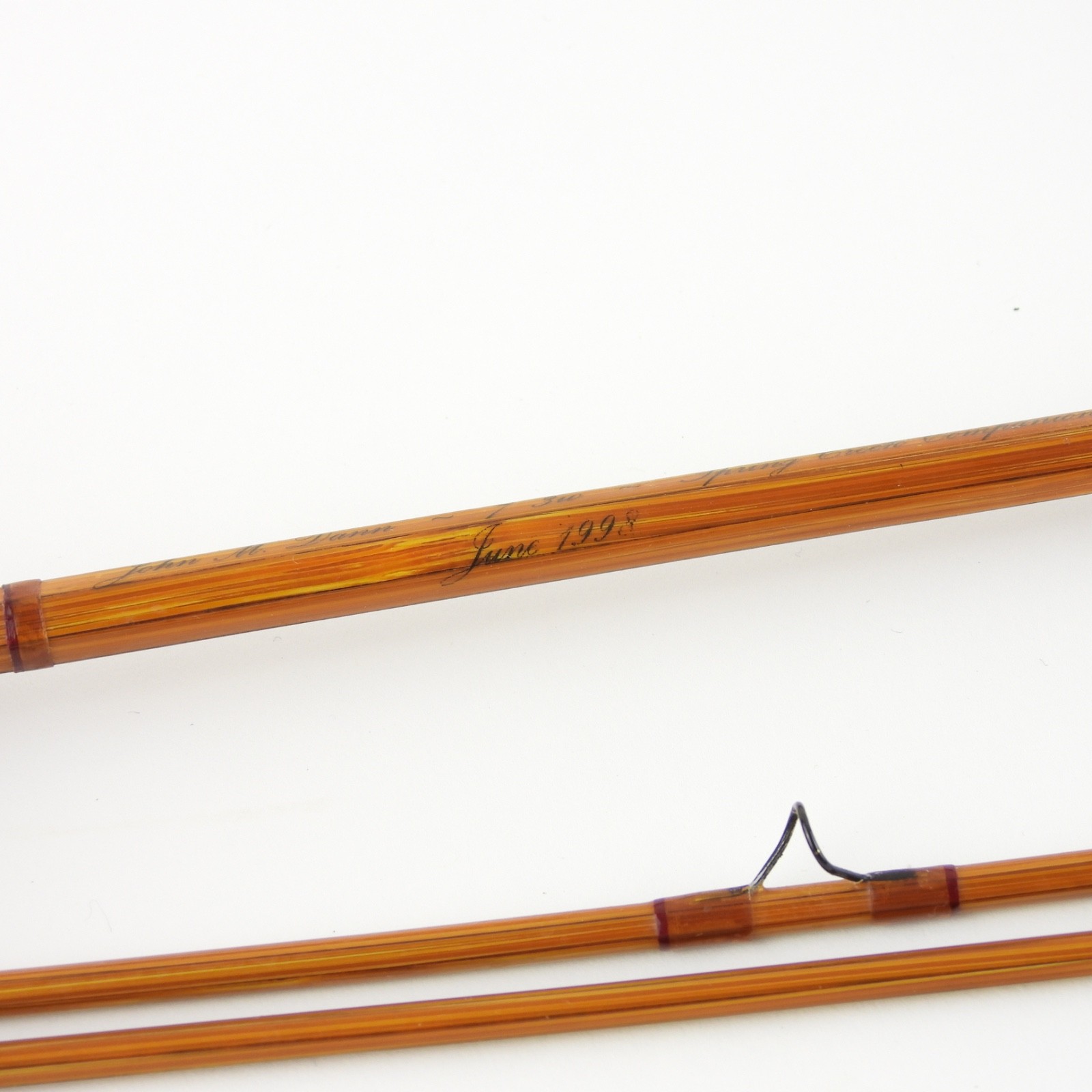 Jon M. Dann “Spring Creek Companion” Bamboo Fly Rod. 7’. 3wt. W/ Tube & Sock.