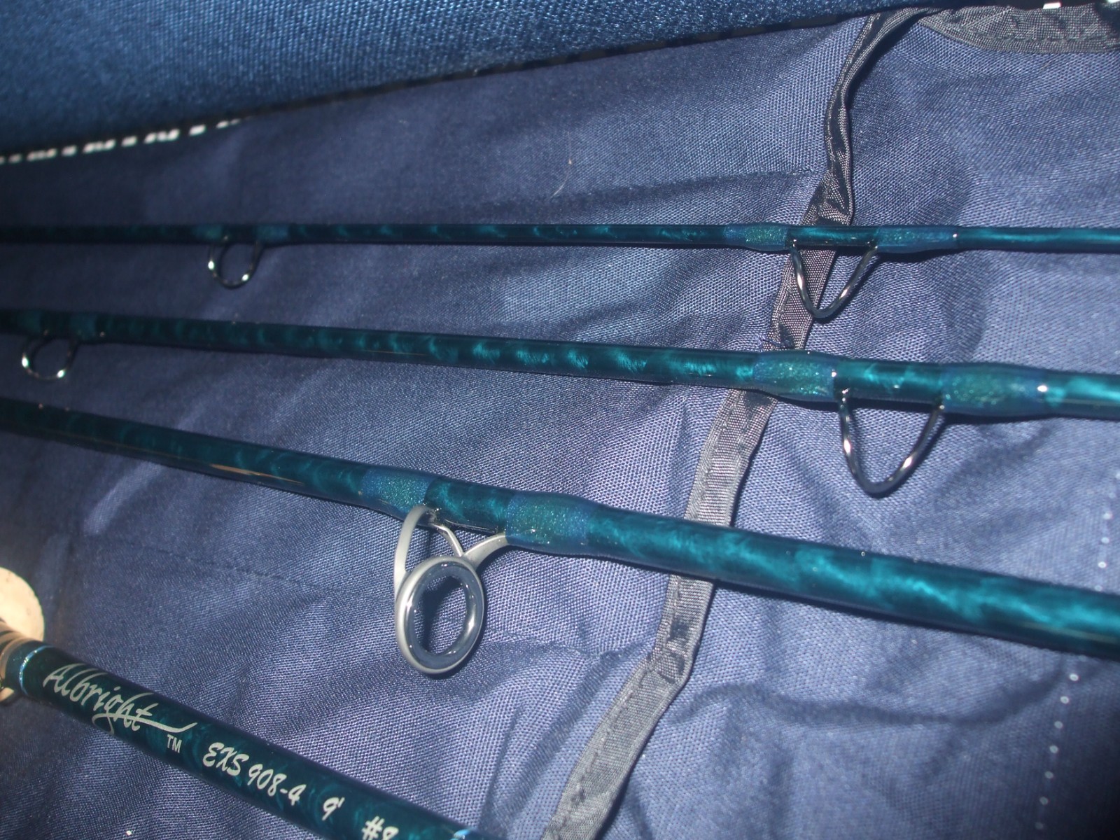 ALBRIGHT EXS 908-4 FLY ROD + CASE 8 WT. 4 PC EXELENT
