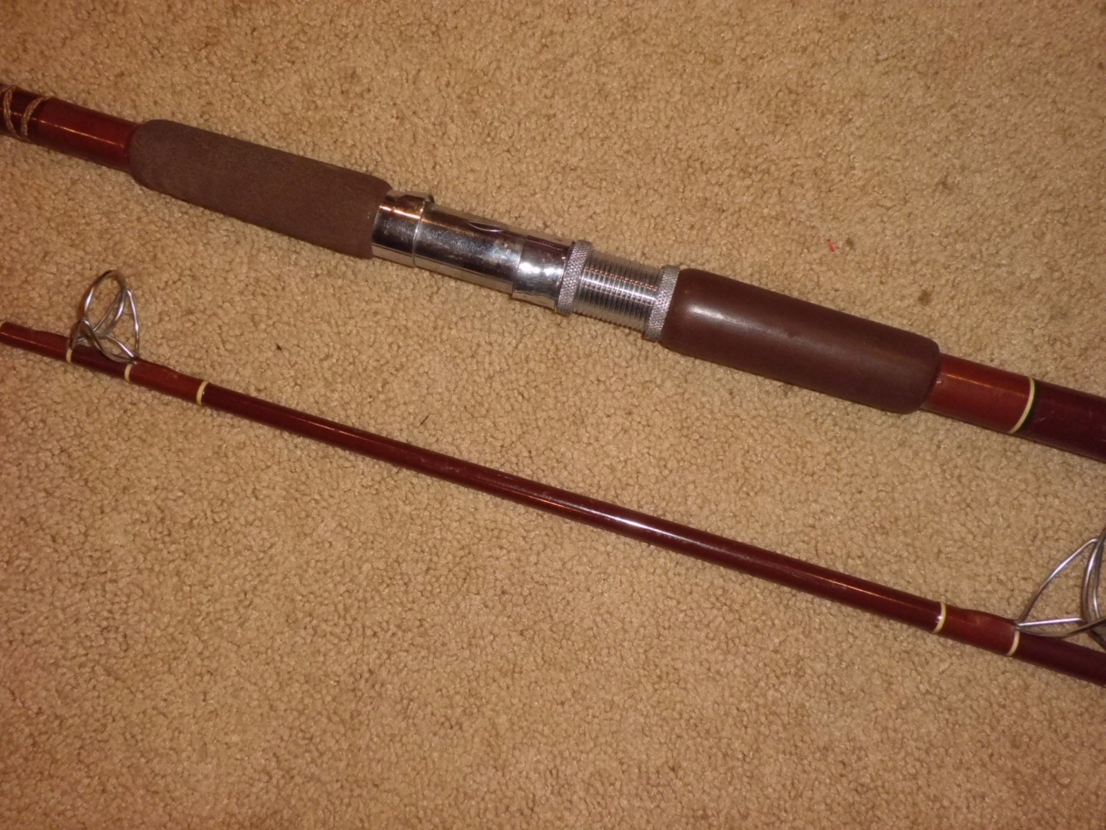 Vintage Fenwick PS105 Surf Spinning 10’6″ Rod- USA- 15-30lb test