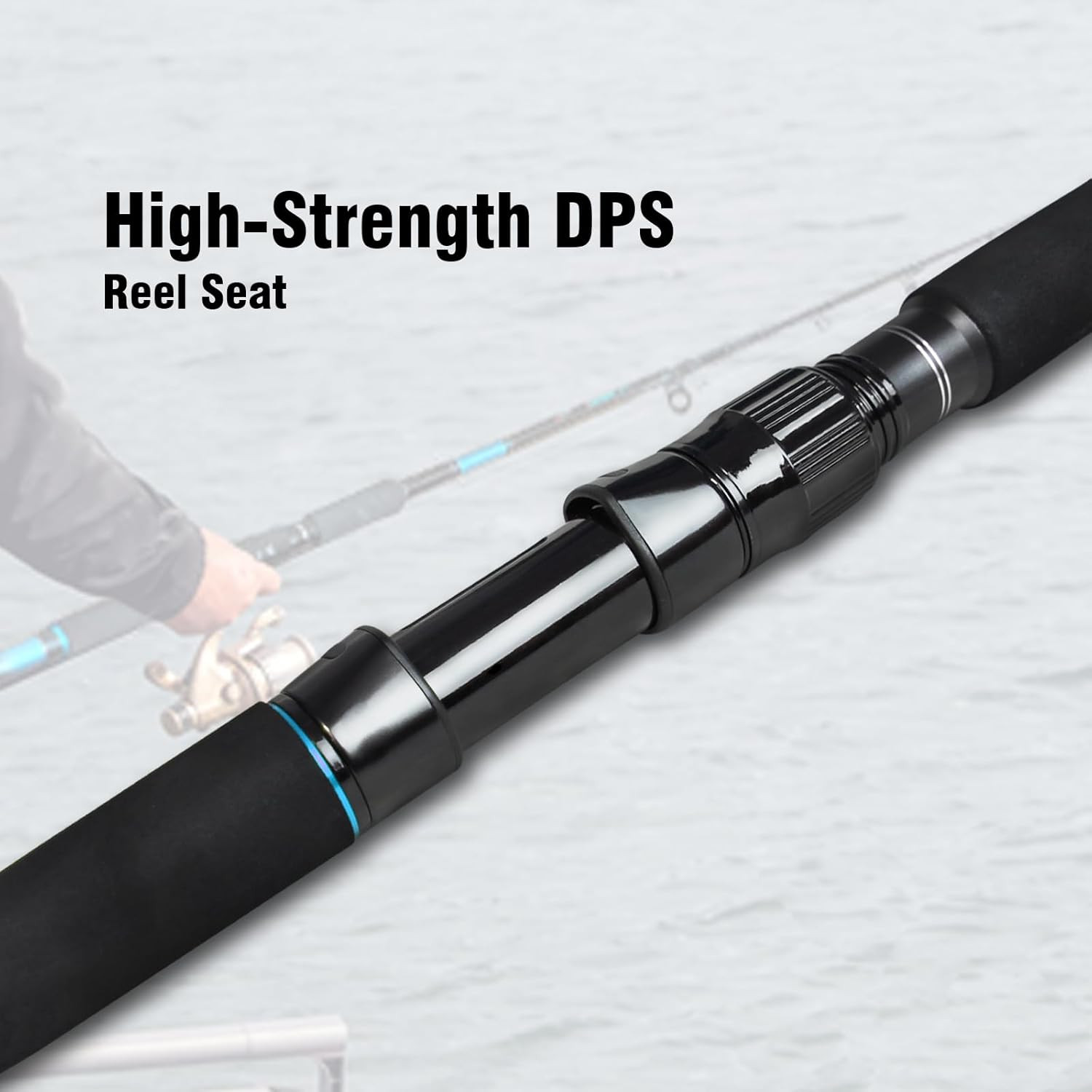 4-Piece 7-Feet Carbon Fiber Boat Fishing Rod Spinning Travel Portable Rod Tourna