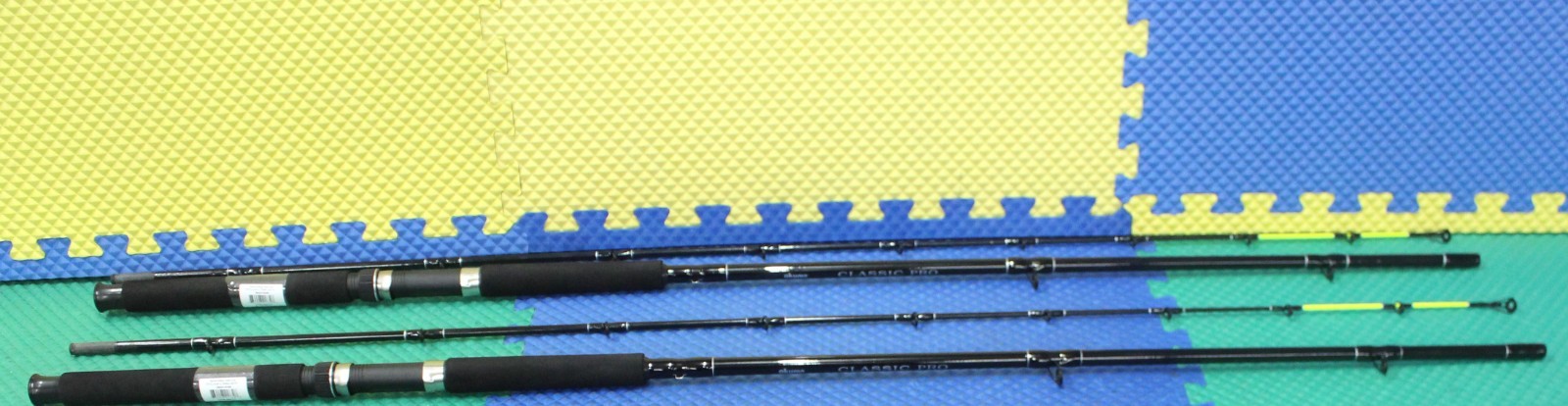 Okuma Classic Pro 8′ 6″ Conventional Rod Chartreuse Tip 2Pc CPDR-86M-CT 2-Pack!